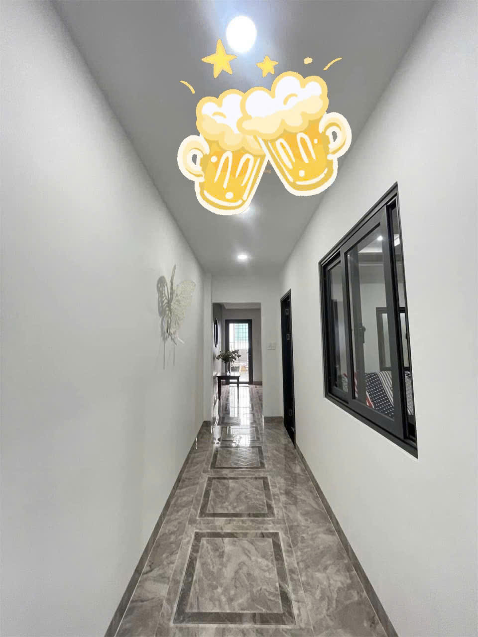 Sân thượng nhà 4 tầng mặt tiền đường Ngô Quyền