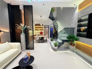 Phòng khách nhà bán hẻm Ngô Quyền phường Tân An BMT