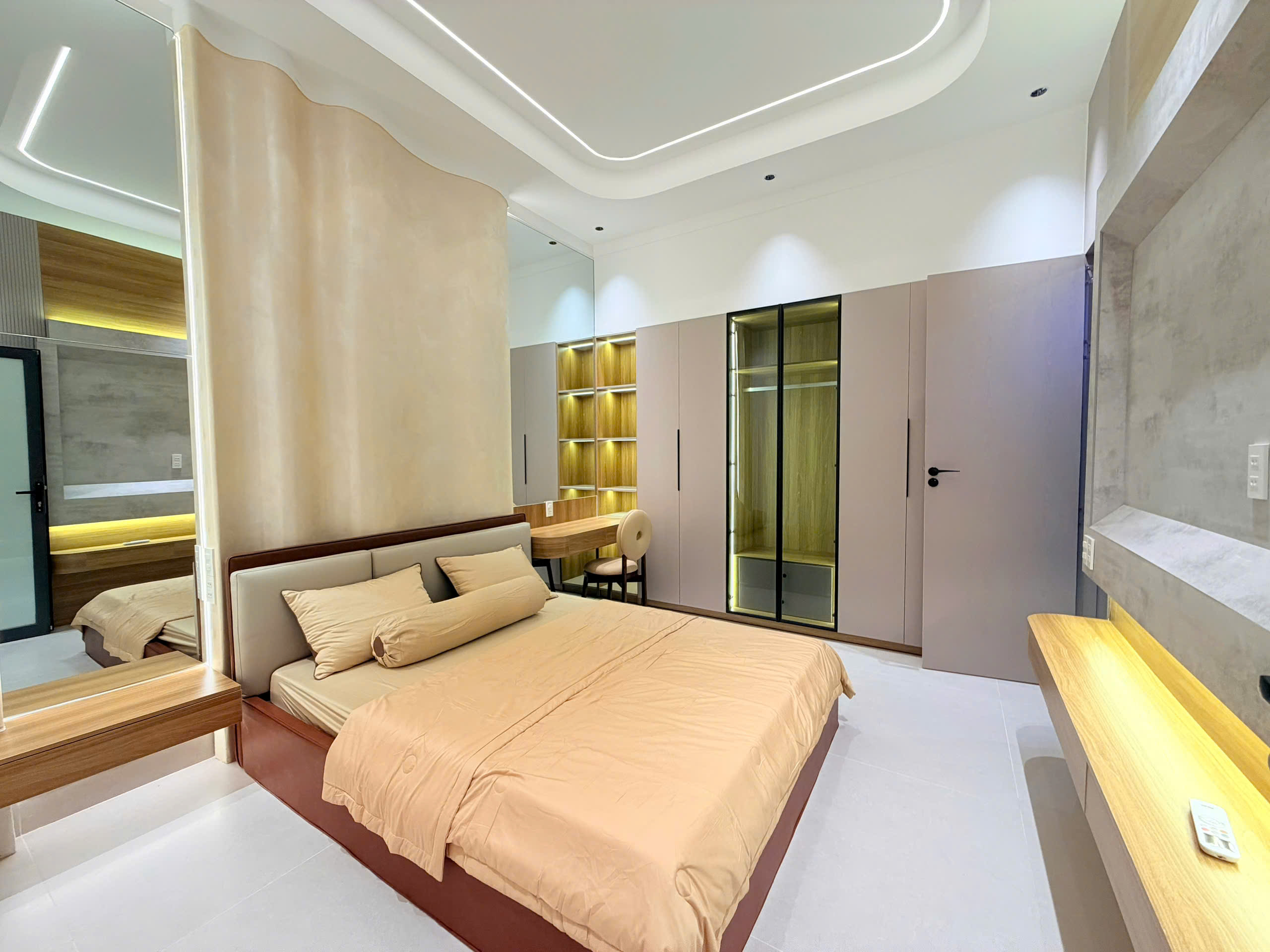 Phòng ngủ nhà 3PN 3WC hẻm Ngô Quyền Tân An