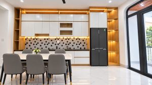 Phòng khách nhà mặt tiền Lương Thế Vinh