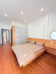Phòng ngủ trong căn nhà 3 phòng ngủ Nguyễn Lương Bằng